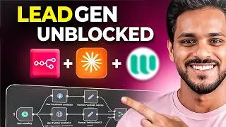 Thumbnail: AI Lead Generation Agent with Claude Code + N8n in Hindi (No Coding)