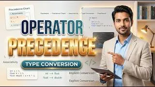 Thumbnail: Operator Precedence & Type Conversion in C | Expressions Made Easy