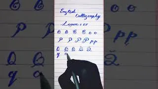 Thumbnail: English Calligraphy Lesson #7||How to write with Cut Marker 605||English Calligraphy For Beginners