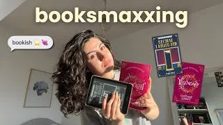 Thumbnail: trying BOOKSMAXXING to read more
