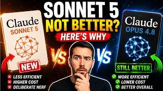 Thumbnail: Claude Sonnet 5 Explained: Why Opus 4.8 is Still Better 🧠