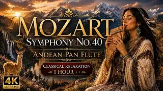 Thumbnail: Mozart Symphony No. 40 🏔️ Andean Pan Flute | Classical Relaxation Music | Inspired by Leo Rojas