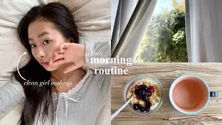 Thumbnail: a slow morning routine + grwm ☁️