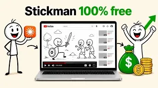 Thumbnail: Create Professional Stickman Animation Videos Using AI (100% FREE)