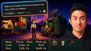 Thumbnail: Create a Monkey Island Game with AI - Art, Puzzles & Voice Acting (Claude Opus 4.8, Fable 5, Cursor)