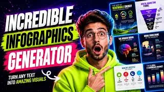 Thumbnail: How to Create FANTASTIC Infographics with Venngage AI (No Watermarks)