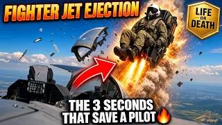 Thumbnail: 🚨 The 3 Seconds That Save a Fighter Pilot ✈️ Fighter Jet Ejection Explained