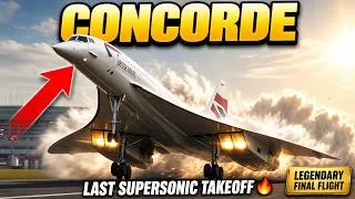 Thumbnail: ✈️ Concorde: The Last Supersonic Takeoff 🚀 The End of an Aviation Legend