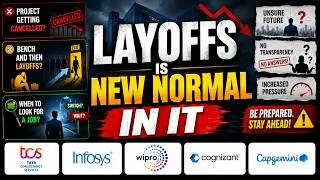 Thumbnail: LAYOFFS are the New NORMAL in IT Companies? Client Project are Dead? GCC rise 2026 #tcs #infosys