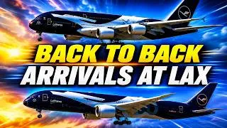 Thumbnail: INCREDIBLE! Two Lufthansa 100 Years Special Liveries Arrive BACK-TO-BACK at LAX!