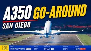 Thumbnail: Go-Around Alert! Lufthansa A350 Aborts Landing at SAN
