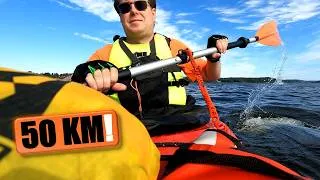 Thumbnail: Solo kayaking 50 KM in one day! Against wind, paddling challenge exploring new areas