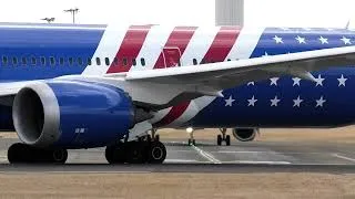Thumbnail: You Don't See This Every Day! United 787-10 "Stars & Stripes" Takeoff