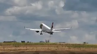 Thumbnail: INCREDIBLE Go-Around! TAP Air Portugal A320neo Floats Down the Runway Before Aborting Landing