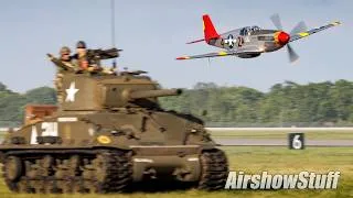 Thumbnail: "Battlefield Europe" WWII Aircraft and Tanks in Action! - Columbus Airshow 2026