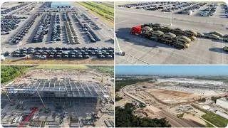 Thumbnail: GigaTexas | 7-9-26 | outbound/west-lot packed with new inventory! Cybercabs & Model Ys/MYLs!