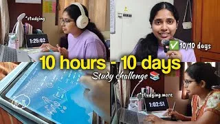 Thumbnail: 10 hour study challenge 📚🤯 Ft. Neetmds (Day 10/10)