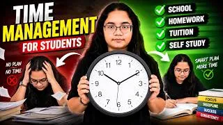 Thumbnail: Time Management Tips for Students | How to Manage School, Homework, Tuition & Self Study?