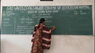 Thumbnail: Microteaching| skill of black board writing| Biology |class 10th| photosynthesis 