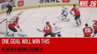Thumbnail: One Goal Will Win This | NJ Devils Round 3 Game 6 | AI vs AI NHL 26 Simulation