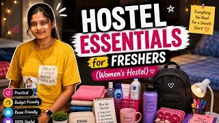Thumbnail: Hostel essentials for girls in Malayalam | PG essentials | Women’s hostel | Aiswarya’slifestyle 