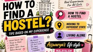 Thumbnail: How to find a hostel | Living alone | Managing things | Malayalam - 001