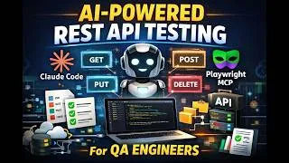 Thumbnail: AI-Powered REST API Testing | Claude Code + Playwright MCP for QA Engineers