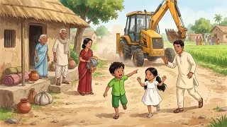 Thumbnail: नानी के घर का सफर ❤️| पुरानी झोपड़ी से खूबसूरत नए घर तक | 90s Ghibli Animated Story