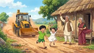 Thumbnail: 90s की छुट्टियों में ट्रेन का सफर ❤️नानी की यादें | टेम्पो से नानी के घर जाना |Ghibli style story