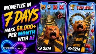 Thumbnail: This Secret AI Niche Is Getting MILLIONS of Views! 😱 | Make Money With AI