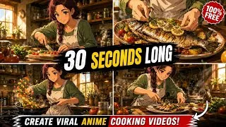 Thumbnail: 🔥 How to Create Viral Anime Cooking Videos with AI (100% FREE!)