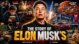 Thumbnail: The Complete Story of Elon Musk | From Bullied Kid to Billionaire 🚀 #video #ai