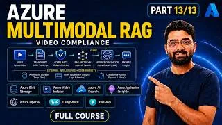 Thumbnail: Build a Azure Video RAG with LLMops | Building FASTAPI Backend |  Agentic AI Full Course