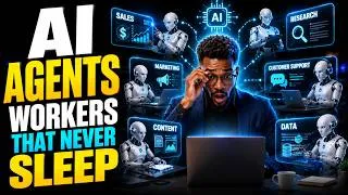 Thumbnail: The Rise of the AI Workforce: How AI Agents Are Changing Work | Complete Explainer