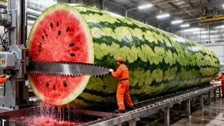 Thumbnail: Inside a Watermelon Processing Plant: How Millions of Melons Become Fresh Juice (Full Process)