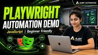 Thumbnail: 🟢 Playwright Automation Demo with JavaScript | Beginner Friendly | Real-Time Project Demo | 2026