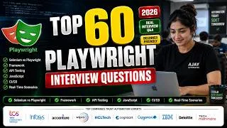 Thumbnail: ⭐ Top 60 Playwright Interview Questions & Answers | Real SDET Interview Questions | 2026