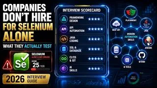 Thumbnail: Why Automation Testers Fail Interviews? Complete Interview Preparation Guide 2026