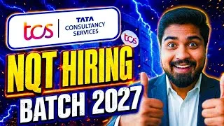 Thumbnail: TCS NQT hiring Announced for Batch 2027 | Ninja, Digital & Prime #tcs #nqt #2027 