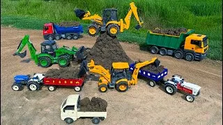 Thumbnail: Jcb tractor video | jcb 4*4 5CX fully loading mud MAN truck pickup Tipper | jcb cartoon video