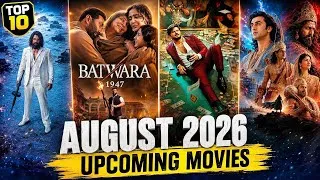 Thumbnail: Top 10 Upcoming Indian Movies Releasing In August 2026 💥 | Upcoming Films In August 2026