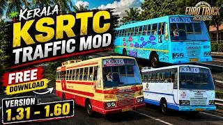 Thumbnail: NEW Kerala KSRTC Traffic Mod 🚍 | FREE Download | ETS2 1.31–1.60 Compatible