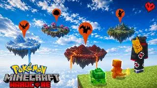 Thumbnail: 100 Days in Pokémon Skyblock, But Every Island Has a Boss! 🐉