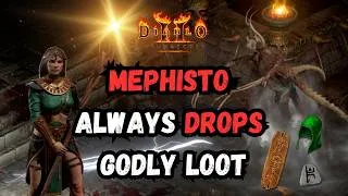 Thumbnail: Why You Should Farm Mephisto to Start Gearing Up as Frozen Orb/Hydra Sorceress (Loot Highlights) D2R