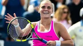 Thumbnail: Sara Bejlek's Epic Cincinnati Run! She will be Playing Coco Gauff in the Semifinals. #cincinnatiopen