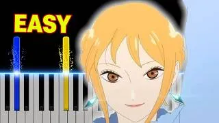Thumbnail: ONE PIECE HEROINES - Blue Shining Star (AiNA THE END) | EASY Piano Tutorial