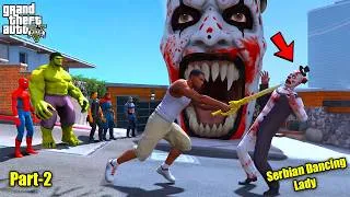 Thumbnail: Franklin Kill The SERBIAN DANCING LADY With Golden Sward From Avengers & Save GTA5 ! (GTAV Avengers)