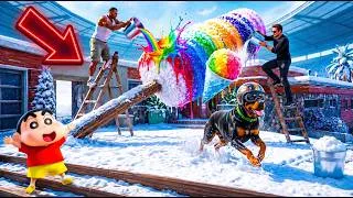 Thumbnail: Franklin & Shinchan and Chop Make Colorful Ice Gola Snow in GTA 5