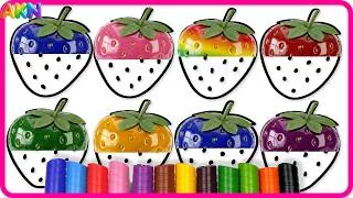 Thumbnail: Learn Numbers 1–8 with Strawberries | Drawing, Coloring, and Colors for Kids
