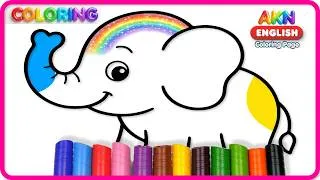 Thumbnail: How to Draw and Color a Cute Elephant | Learn Colors and Patterns